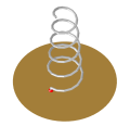 Conical wire helix