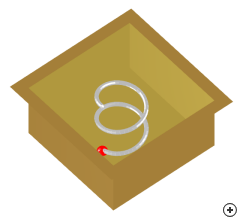 Image of the cavity mounted axial-mode wire helix.