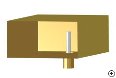 Image of the Coax to waveguide transition