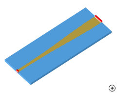 Image of the Stepped microstrip transition.