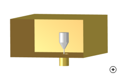 Image of the Wideband coax to guide transition.