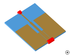 Image of the Microstrip to CPW transition