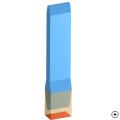 Image of the Rectangular tapered polyrod antenna