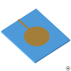 Image of the Microstrip-fed Elliptical Monopole