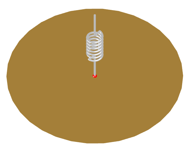 Inductively-loaded wire monopole antenna