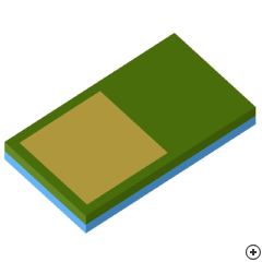 Image of the EM-coupled rectangular patch