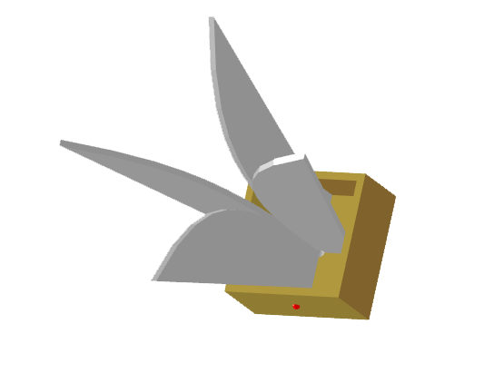 Open boundary quad ridged horn