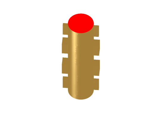 Circular waveguide double-grooved linear to circular mode transducer