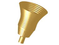 Gaussian-profiled corrugated conical horn