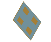 Pin-fed 2-by-2 patch array with underside corporate feed