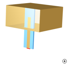 Image of the Microstrip to waveguide transition