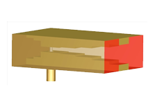 Coax to Dual-Ridged Rectangular Waveguide Transition