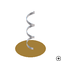 Image of the Printed Self-Matched Normal Mode Helix Antenna