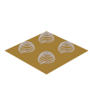 2 by 2 Hemispherical helical array