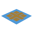 Dualband Patch Array with Cross