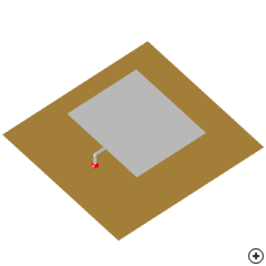 Image of the L-probe proximity-fed rectangular SPA