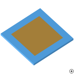 Image of the Rectangular dual-pin-fed circularly polarized patch