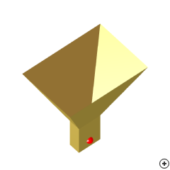 Image of the Pin-fed pyramidal horn