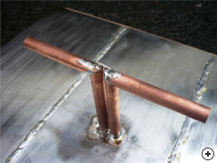 Built prototype of the balun-fed dipole