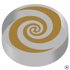 Image of the Cavity backed log spiral.