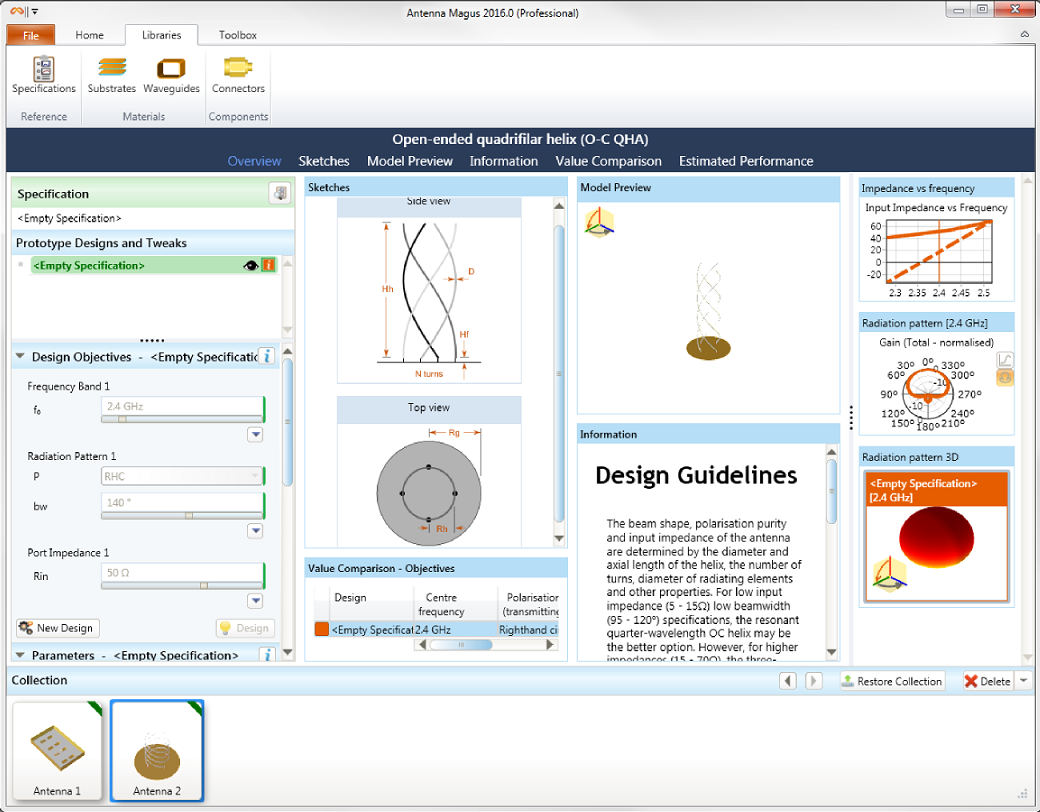 ANTENNA MAGUS Design Features The leading Antenna Design Software